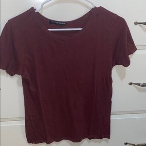 maroon brandy melville tee